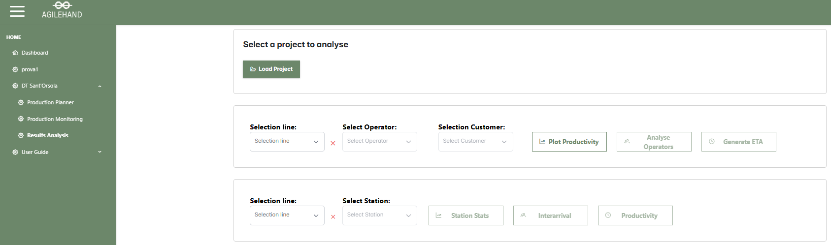 Results Analysis Interface